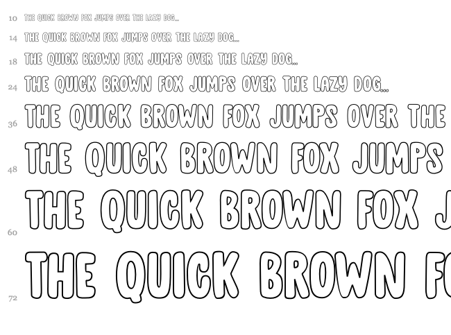 DK Cool Daddy font waterfall